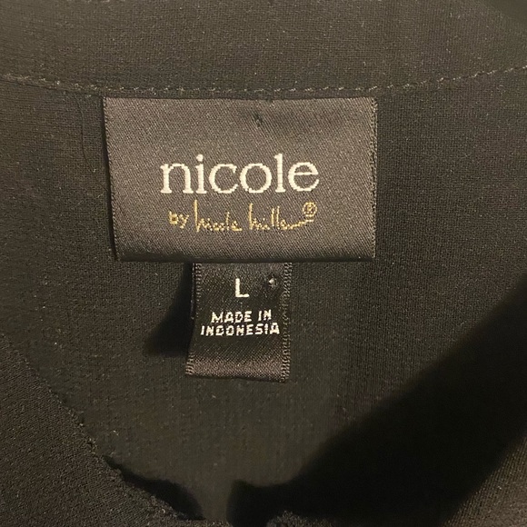 Whimsygoth Artsy Floral Grannycore L Blouse Sleeveless Half Zip Multicolor Relax - Picture 3 of 8